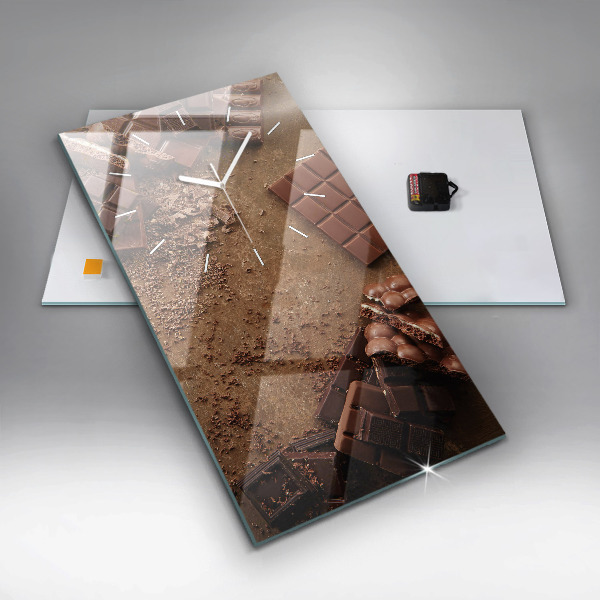 Zegar ścienny pionowy Tabliczki czekolady