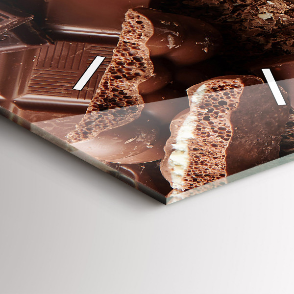 Zegar ścienny pionowy Tabliczki czekolady