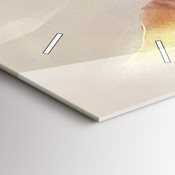 Zegar ścienny pionowy Abstrakcyjne boho liście