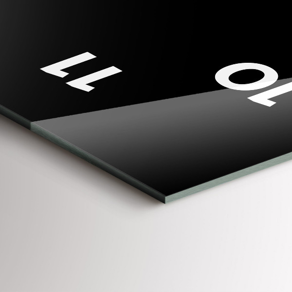 Zegar ścienny pionowy Czarna kawa