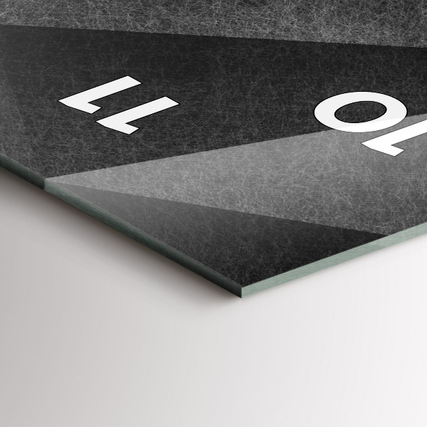 Zegar ścienny pionowy Abstrakcja geometryczna