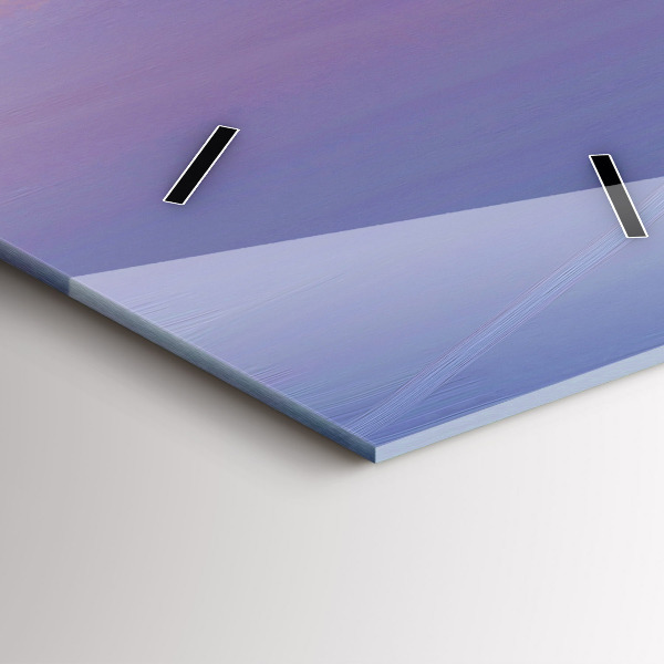 Zegar szklany pionowy Pejzaż morski