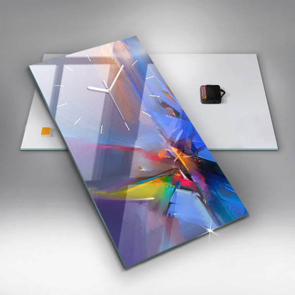 Zegar szklany pionowy Pejzaż morski