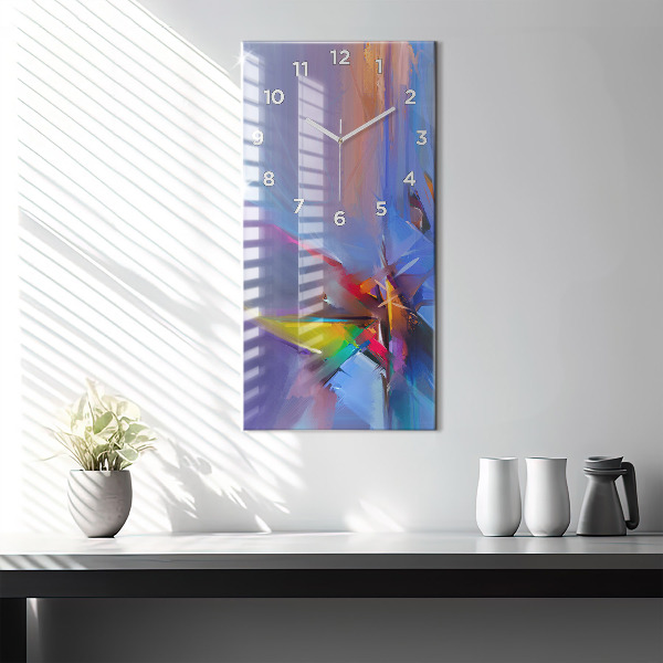 Zegar szklany pionowy Pejzaż morski