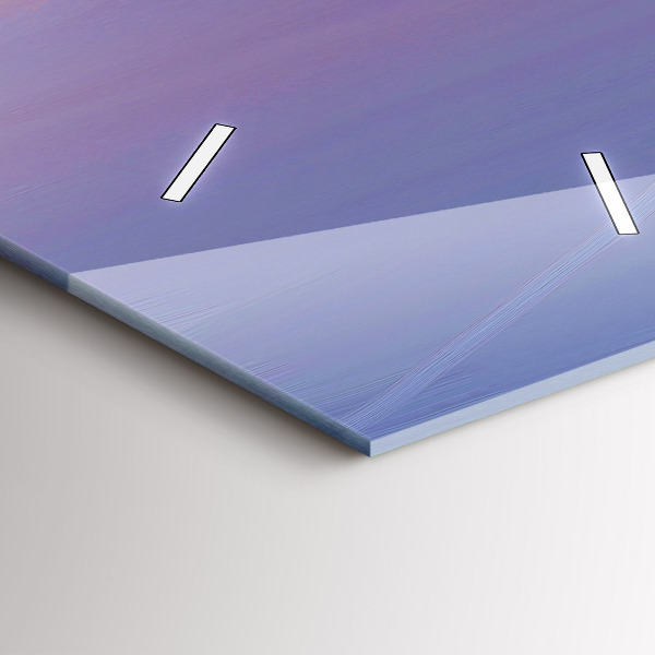 Zegar szklany pionowy Pejzaż morski