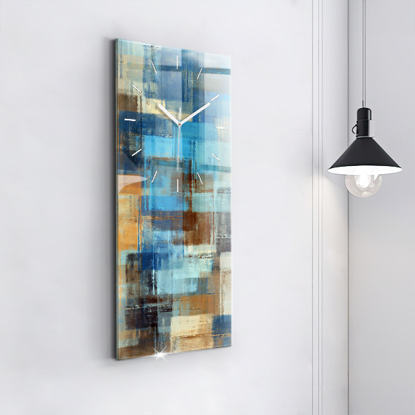 Zegar szklany pionowy Kolorowe tło – abstrakcja