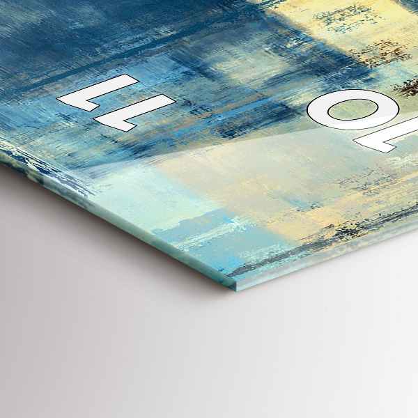 Zegar szklany pionowy Kolorowe tło – abstrakcja