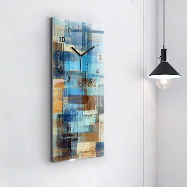 Zegar szklany pionowy Kolorowe tło – abstrakcja