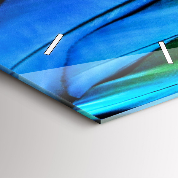 Zegar szklany pionowy Kolorowe skrzydła ptaka