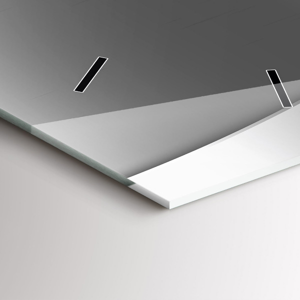 Zegar ścienny pionowy Srebrne linie