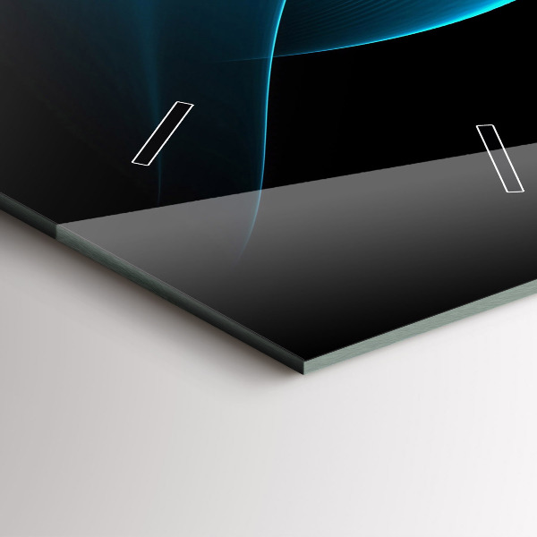 Zegar ścienny pionowy Niebieska abstrakcja