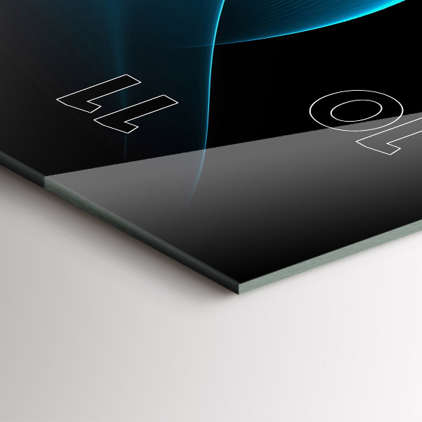 Zegar ścienny pionowy Niebieska abstrakcja