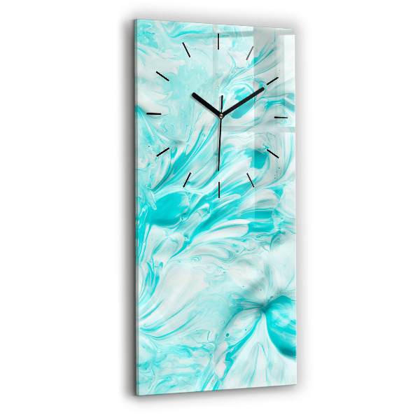 Zegar ścienny pionowy Niebieska abstrakcja