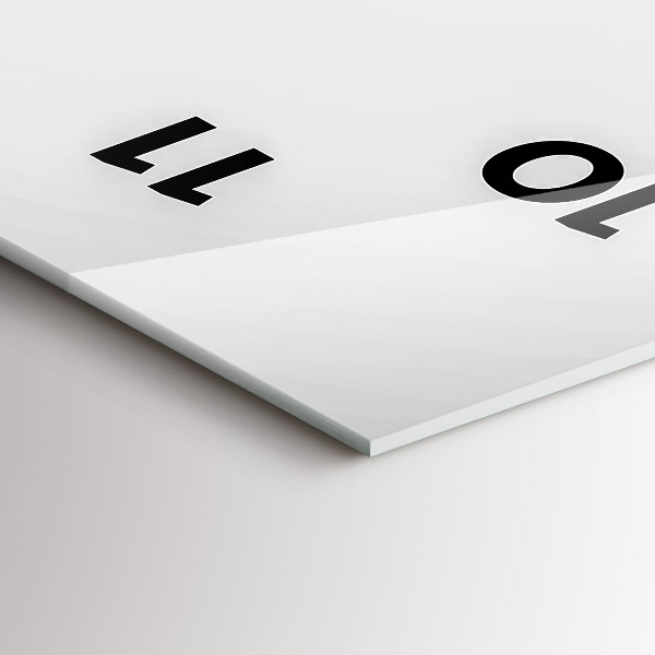 Zegar szklany pionowy Linie abstrakcyjne