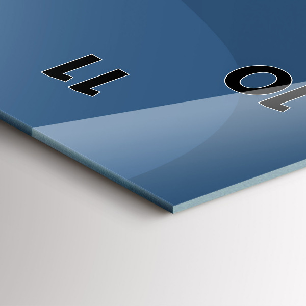 Zegar ścienny pionowy Niebieskie fale