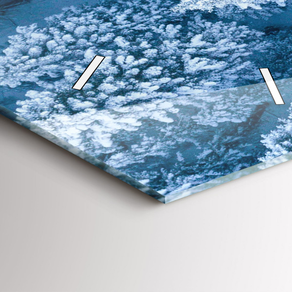 Zegar ścienny pionowy Las z drona