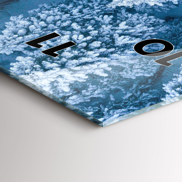 Zegar ścienny pionowy Las z drona