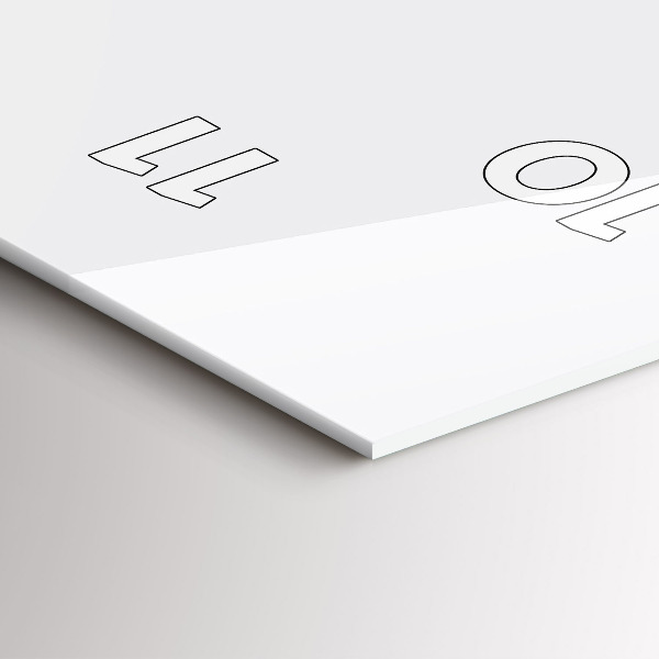 Zegar szklany pionowy Sylwetka pantery