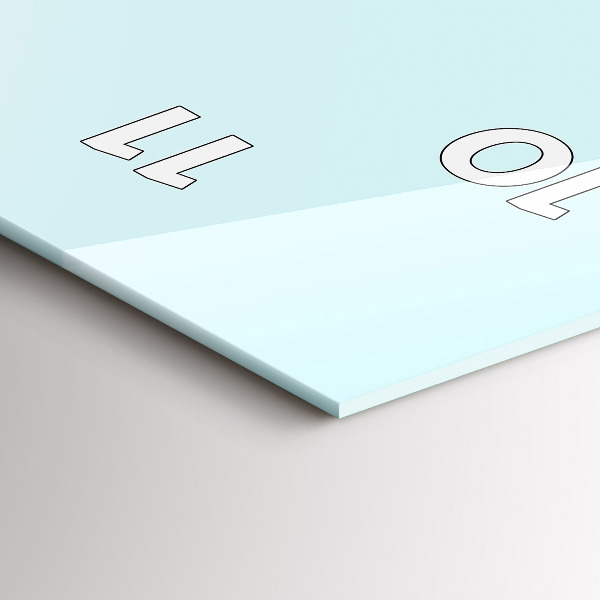 Zegar szklany pionowy Śmieszny kot w okularach