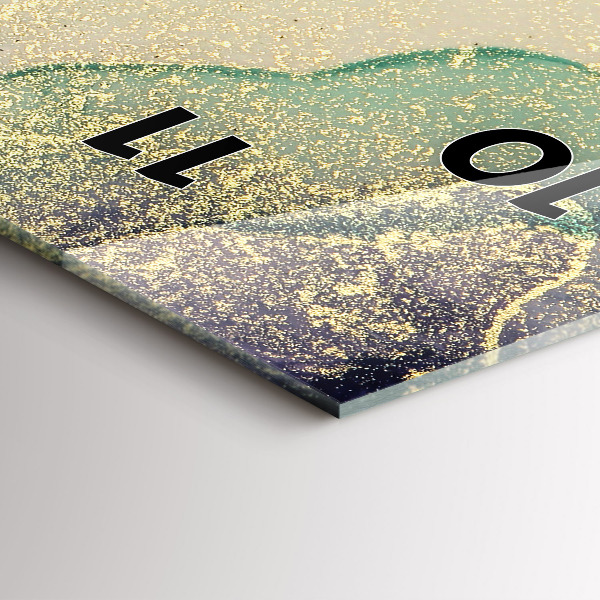 Zegar szklany pionowy Abstrakcja barw