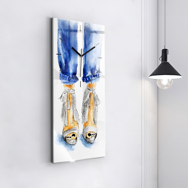 Zegar ścienny pionowy Kobiece Szpilki