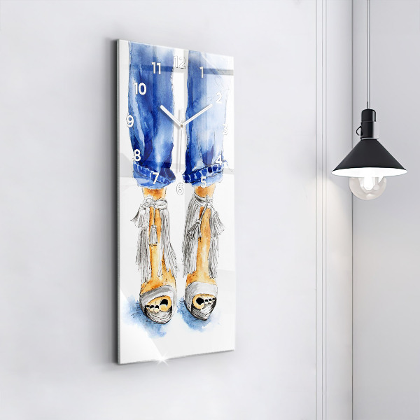 Zegar ścienny pionowy Kobiece Szpilki