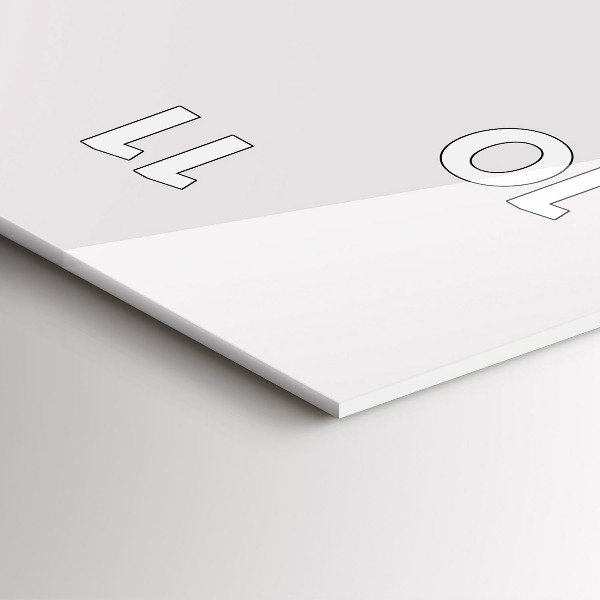 Zegar ścienny pionowy Nosorożec line art