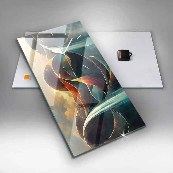 Zegar ścienny pionowy Płynący wodospad