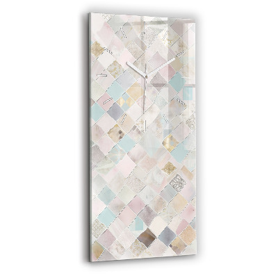 Zegar ścienny pionowy Kolorowe płytki