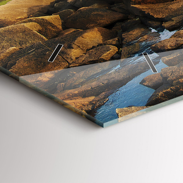 Zegar ścienny poziomy Latarnia morska Annisquam