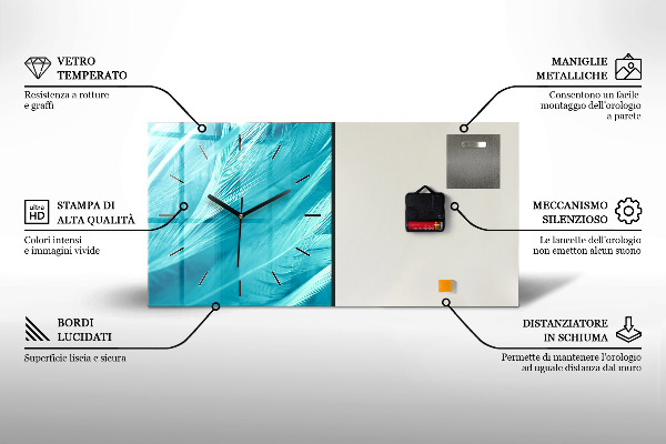 Zegar szklany poziomy Nowy Jork i zachód słońca