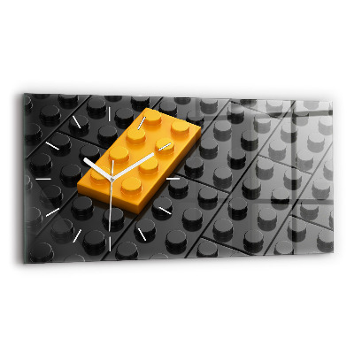 Zegar ścienny poziomy Klocki zabawkowe