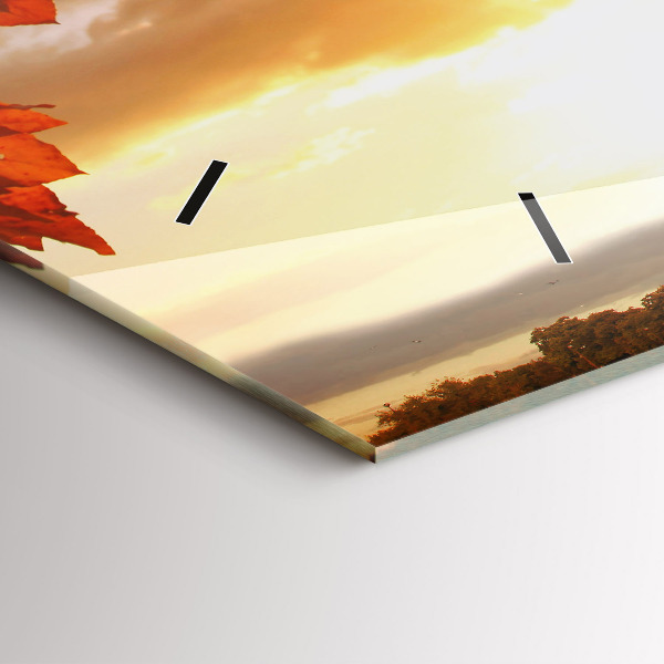 Zegar ścienny poziomy Wieża Eiffla