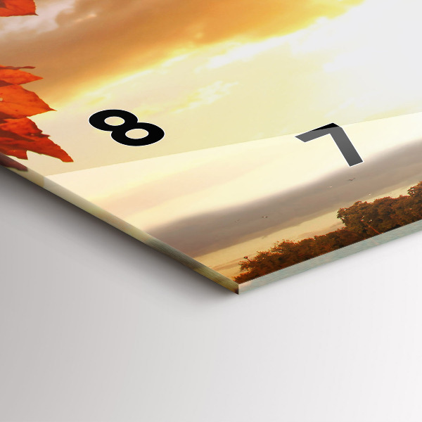 Zegar ścienny poziomy Wieża Eiffla