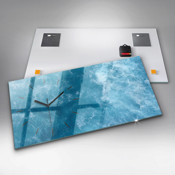 Zegar ścienny poziomy Morze woda