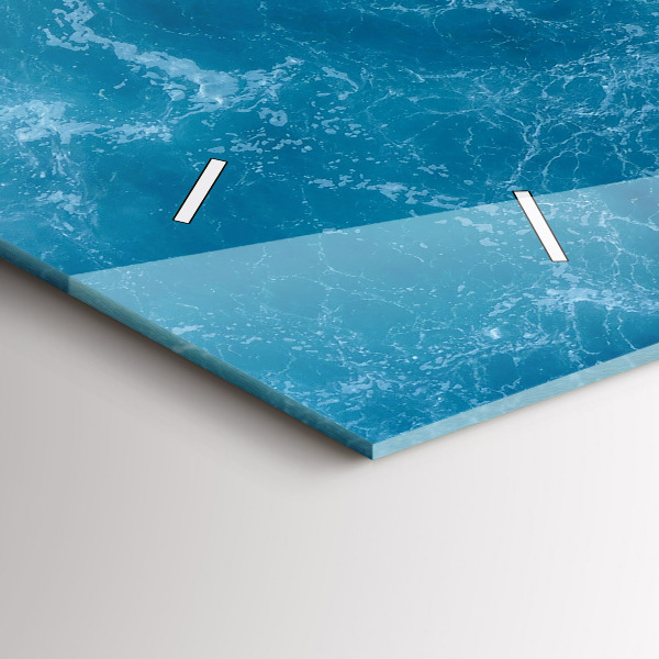 Zegar ścienny poziomy Morze woda