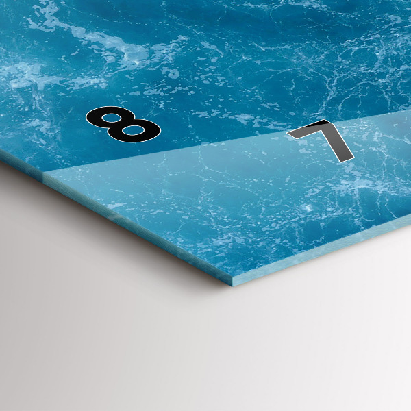 Zegar ścienny poziomy Morze woda