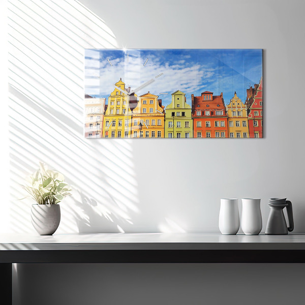 Zegar ścienny poziomy Wrocław - Stare miasto
