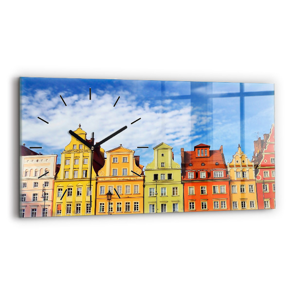 Zegar ścienny poziomy Wrocław - Stare miasto