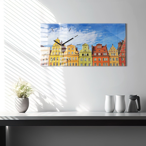 Zegar ścienny poziomy Wrocław - Stare miasto