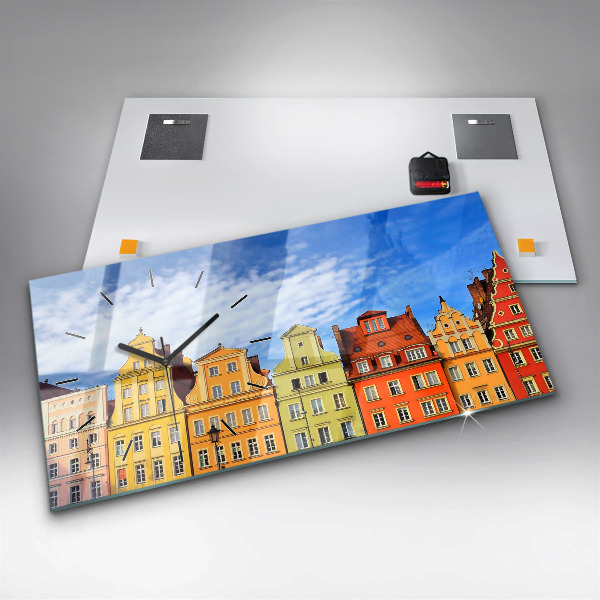 Zegar ścienny poziomy Wrocław - Stare miasto