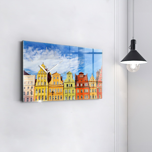 Zegar ścienny poziomy Wrocław - Stare miasto