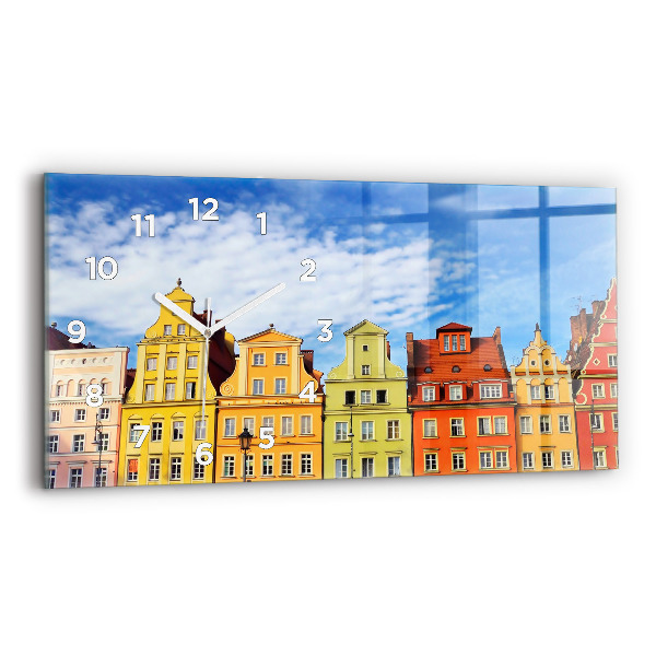 Zegar ścienny poziomy Wrocław - Stare miasto