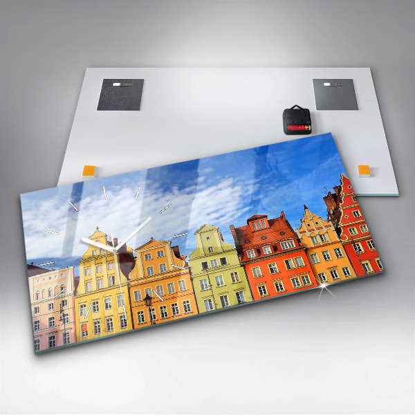 Zegar ścienny poziomy Wrocław - Stare miasto