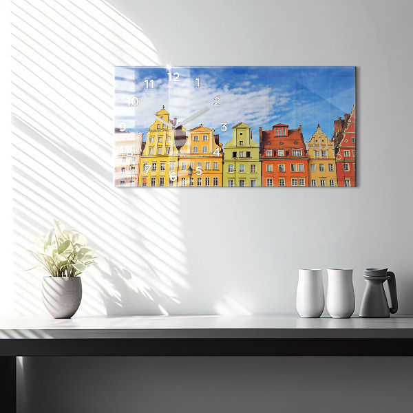 Zegar ścienny poziomy Wrocław - Stare miasto