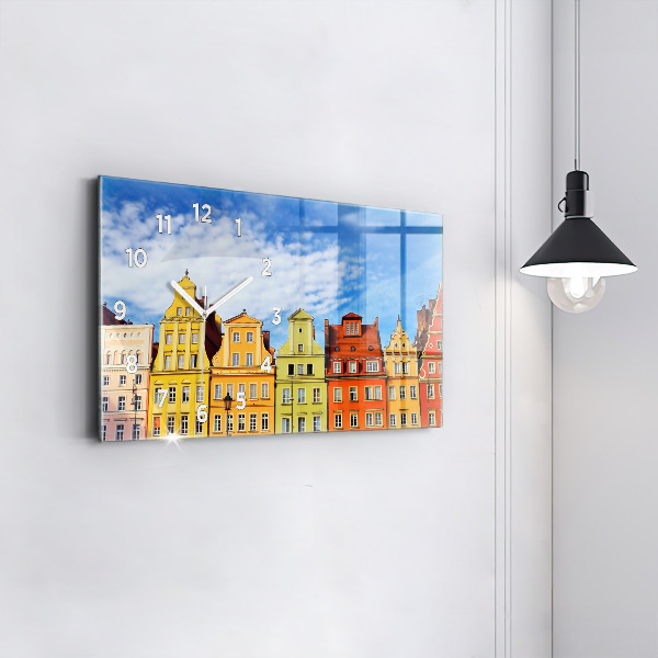 Zegar ścienny poziomy Wrocław - Stare miasto