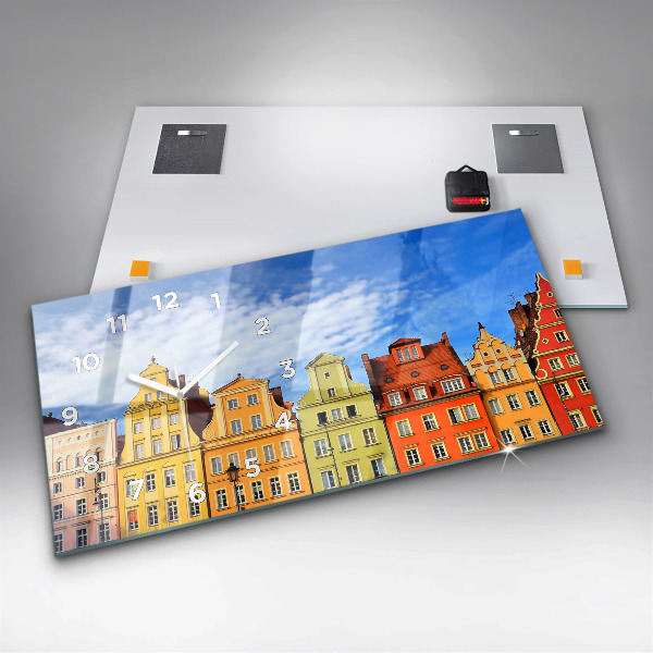 Zegar ścienny poziomy Wrocław - Stare miasto