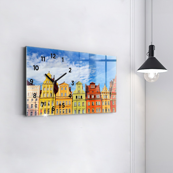 Zegar ścienny poziomy Wrocław - Stare miasto