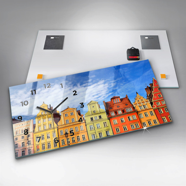 Zegar ścienny poziomy Wrocław - Stare miasto