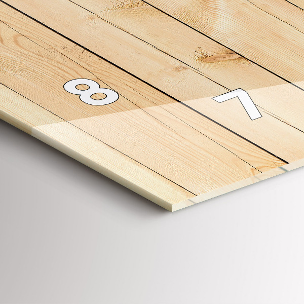 Zegar poziomy Drewniane deski